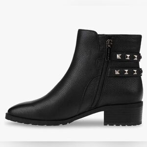 Anne Klein Womans Caimile, Leather Ankle Boot, Nwot, Size 9.5